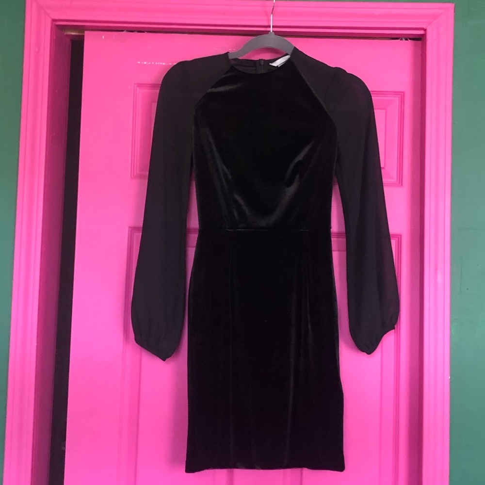 Black mini dress